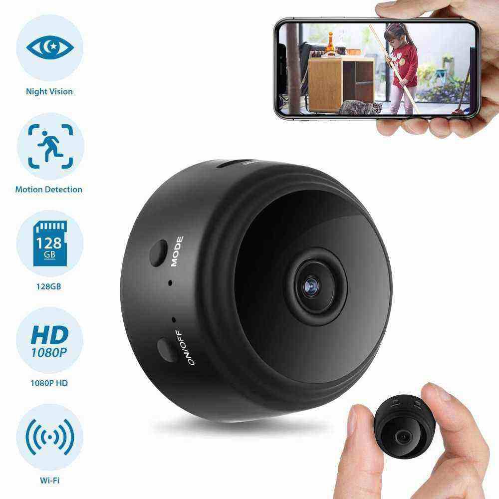 Mini cámara de seguridad Wi-Fi 1080p