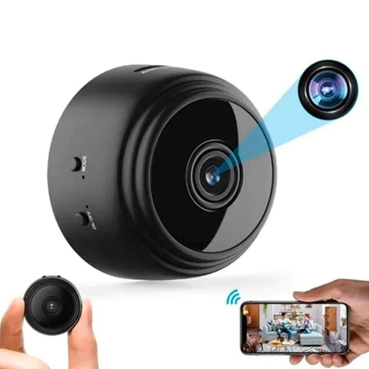 Mini cámara de seguridad Wi-Fi 1080p